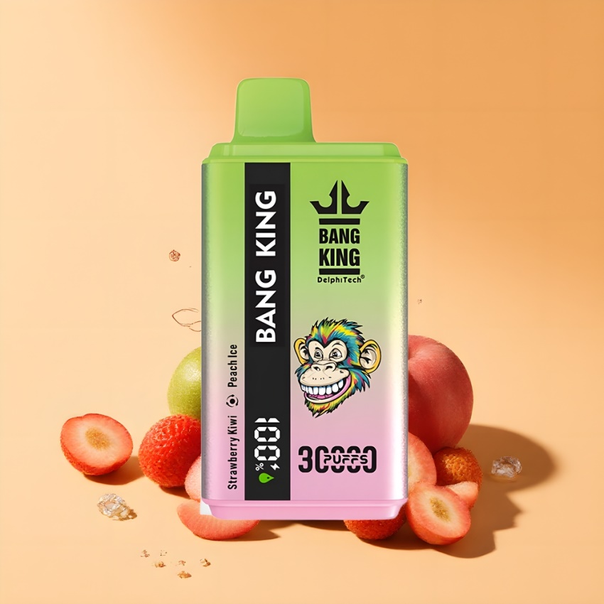 Bang King 30000 Puffs magyar nagykereskedés 36ml Eper-Pörkölet-Barack Jég