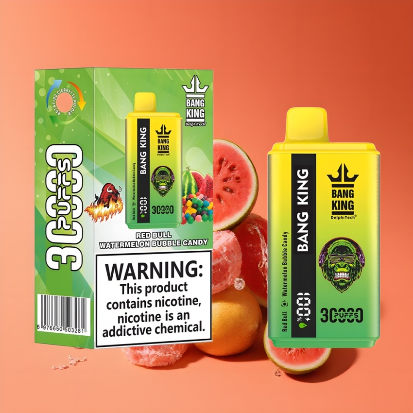 Bang King 30000 Puffs magyar nagykereskedés 36ml VörösBulla Görögdinnye BuborékCukor