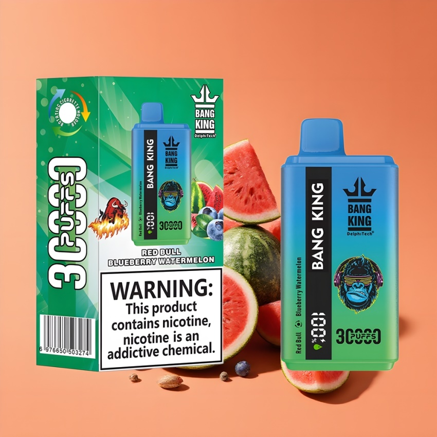 Bang King 30000 Puffs magyar nagykereskedés Eldobható Vape Vörös Bárny Kékborsszóda Görögdinnye 36ml