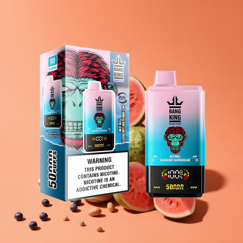 Bang King 50000 Disposable Vámpi 50ml magyar nagykereskedés Vörösbulla Áfonya Görögdinnye