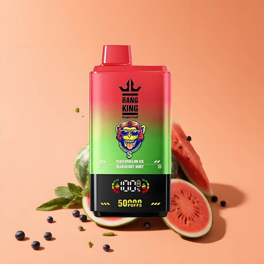 Bang King 50000 Disposable Vape Görögdinnye Jég Áfonya Menta 50ml magyar nagykereskedés
