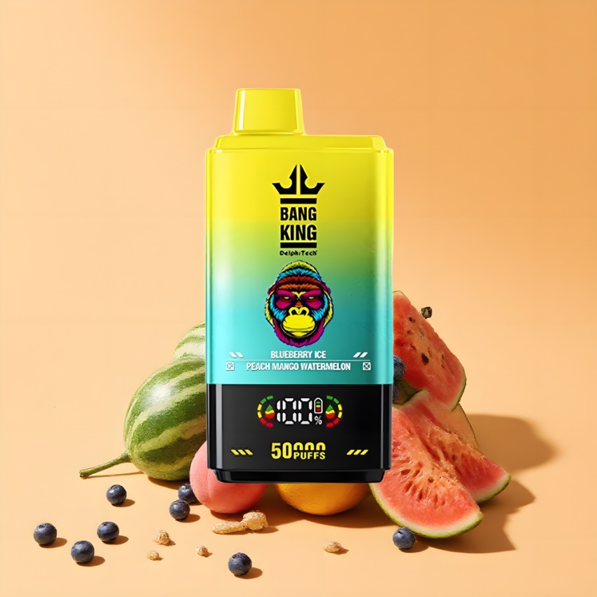 Bang King 50000 Disposable Vape Áfonya Jég Barack Dinnye (50ml) magyar nagykereskedés
