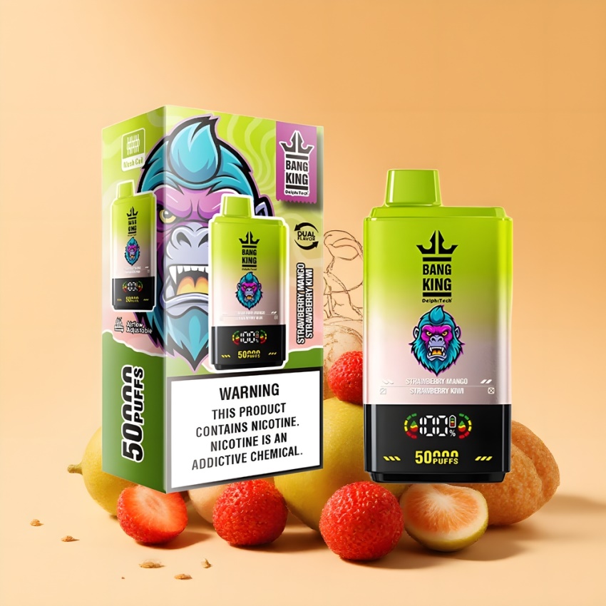 Bang King 50000 E-szigaretta Eper-Mangó Eper-Kivi magyar nagykereskedés 50ml