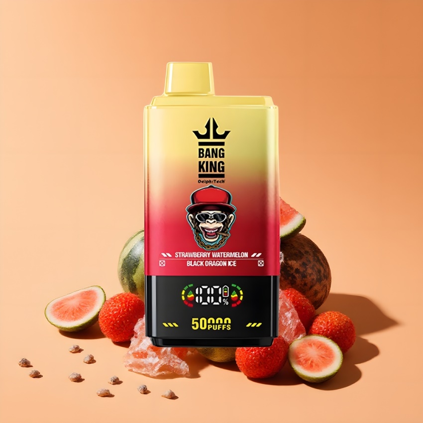 Bang King 50000 Egszer használatos Vape Eper Dinnye Sárkányjég 50ml magyar nagykereskedés