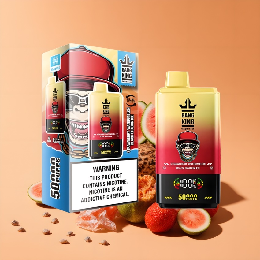 Bang King 50000 Egszer használatos Vape Eper Dinnye Sárkányjég 50ml magyar nagykereskedés