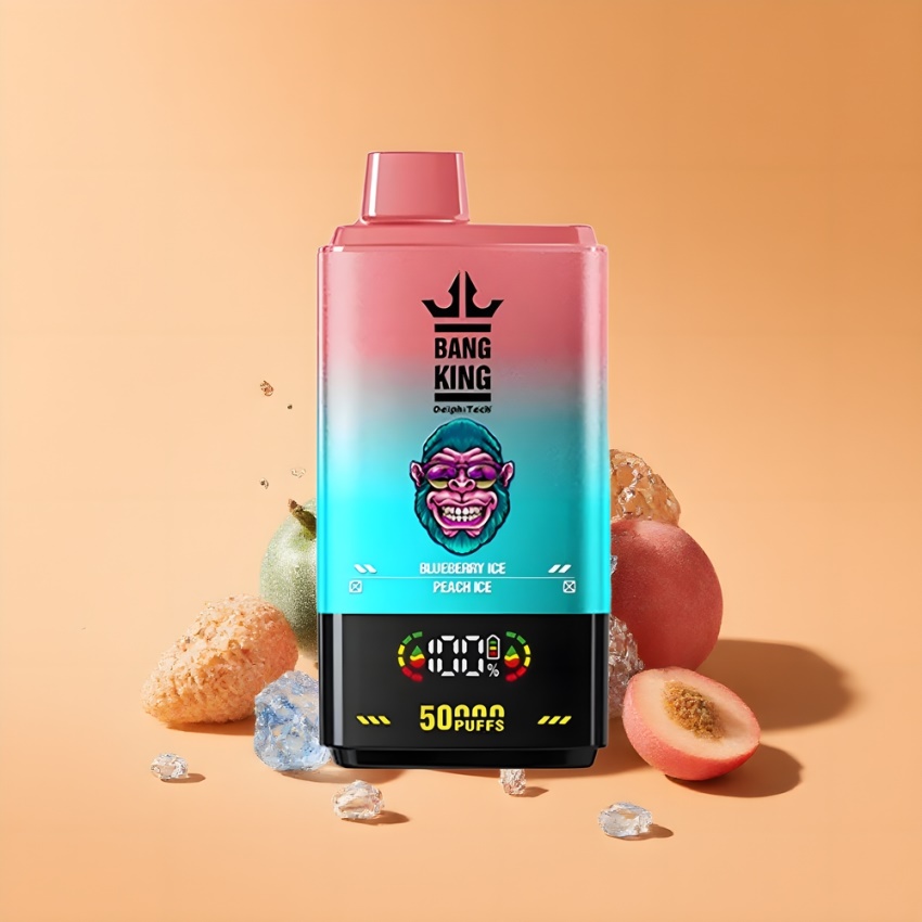 Bang King 50000 magyar nagykereskedés 50ml Áfonya Jég Őszibarack Jég