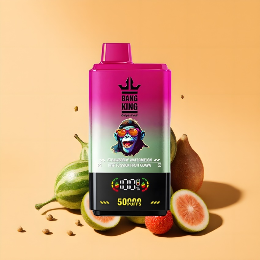 Bang King 50000 magyar nagykereskedés Eper Dinnye Kivi Passiógyümölcs Guava 50ml Mesh