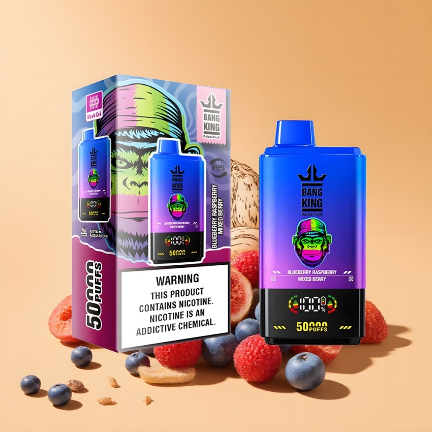 Bang King 50000 magyar nagykereskedés Áfonya Málna Vegyesbogyó 50ml