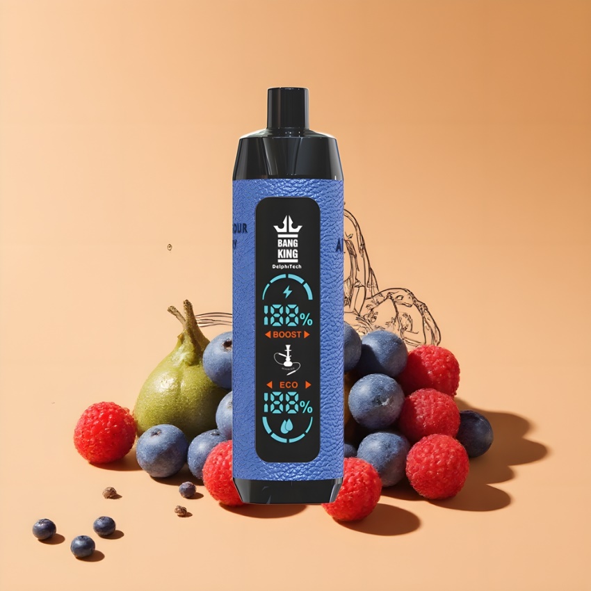 Bang King Shisha 25000 Puffs 30ml magyar nagykereskedés Áfonya-Savanyú Málna