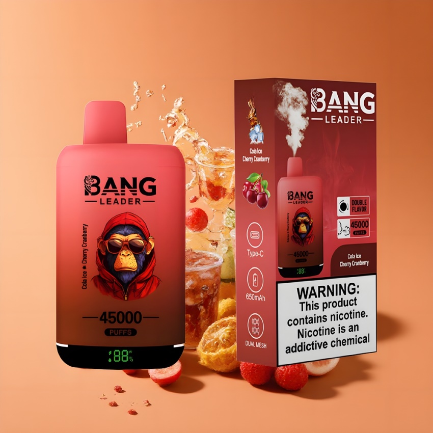 Bang Leader 45000 Puffs Eldobható Vape Kóla-Jég Cseresznye-Áfonya magyar nagykereskedés 5% nikotin