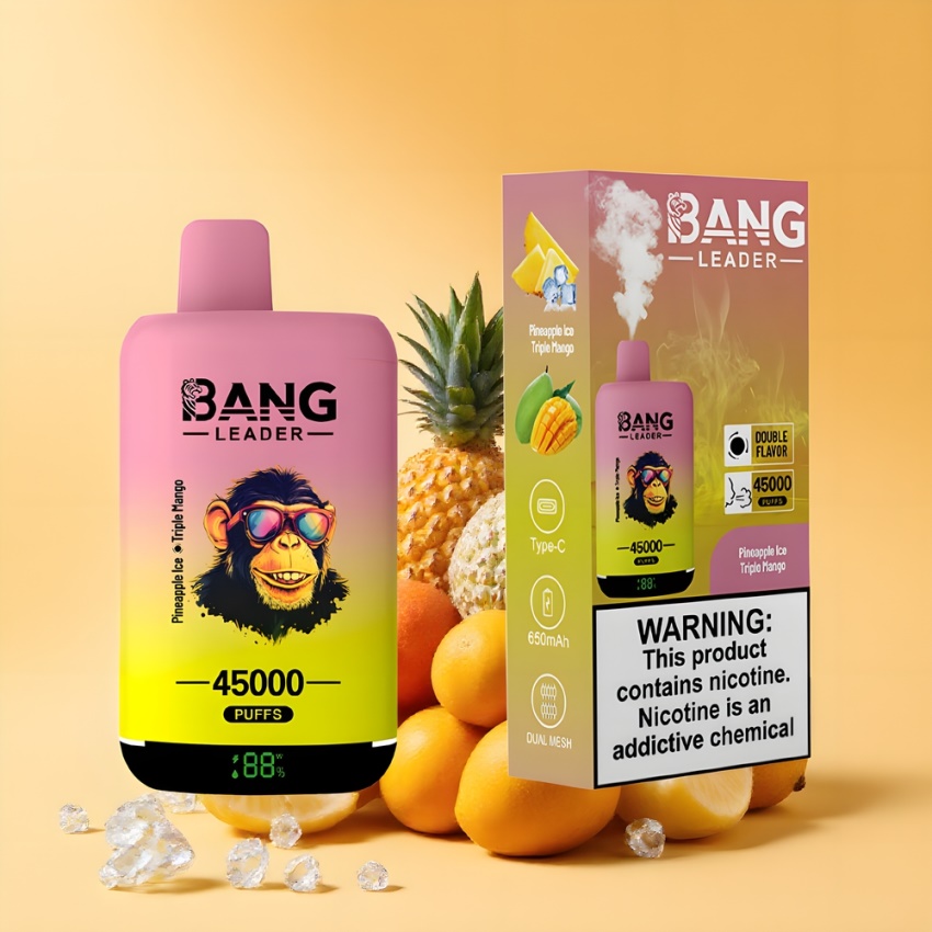 Bang Leader 45000 Puffs magyar nagykereskedés Ananász Jég Triple Mango 5% Nikotin