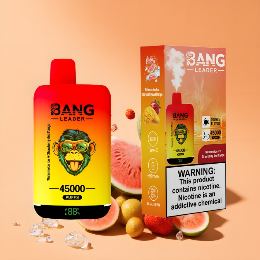 Bang Leader 45000 Puffs magyar nagykereskedés Dinamikus Ízek: Görögdinnye-Jég és Eper-Mangó
