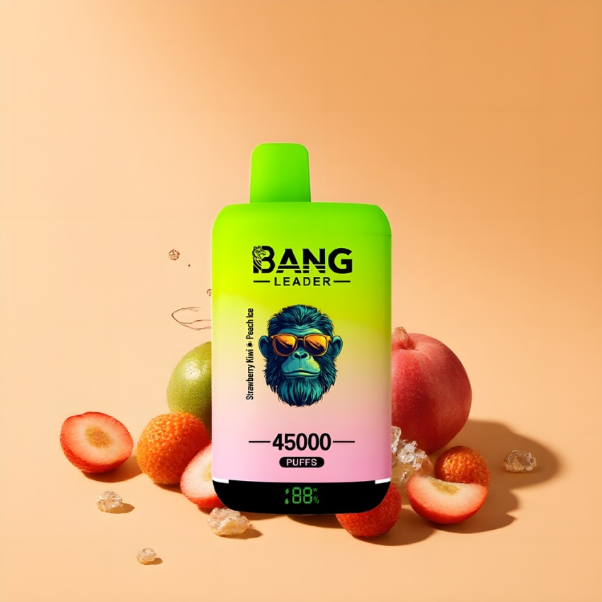 Bang Leader 45000 Puffs magyar nagykereskedés Eper-Pörkölet-Peach Jég 5% Nikotin