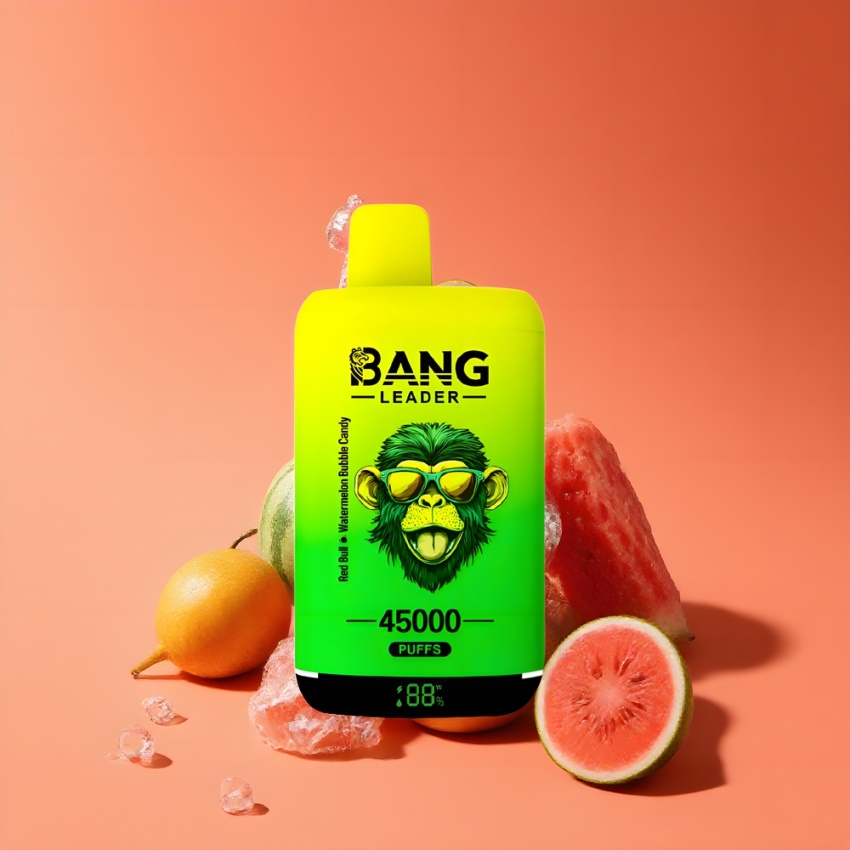 Bang Leader 45000 Puffs magyar nagykereskedés Vörös Bull Dinnye Buborék Cukorka 5% Nikotin