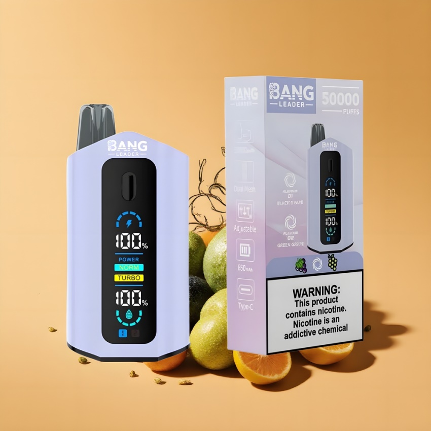 Bang Leader 50000 Puffs magyar nagykereskedés 2-in-1 Fekete Szőlő Zöld Szőlő