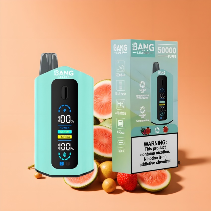 Bang Leader 50000 Puffs magyar nagykereskedés 2-in-1 Ízek Görögdinnye Eper Görögdinnye Redbull