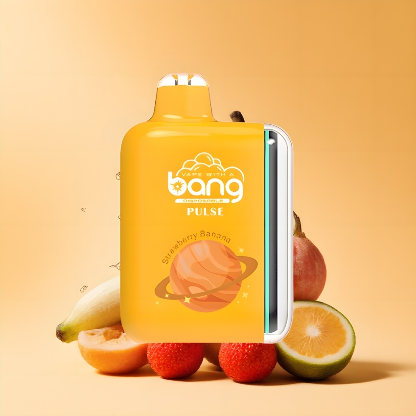 Bang Pulse 18000 Puffs Eldobható Vape Eper-Banán, 26ml magyar nagykereskedés