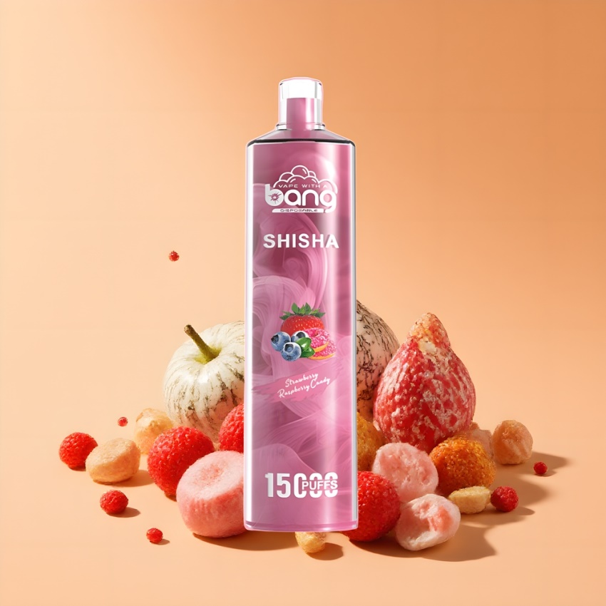 Bang Shisha 15000 Puffs Disposable Vape Eper Málna Cukorka magyar nagykereskedés DTL