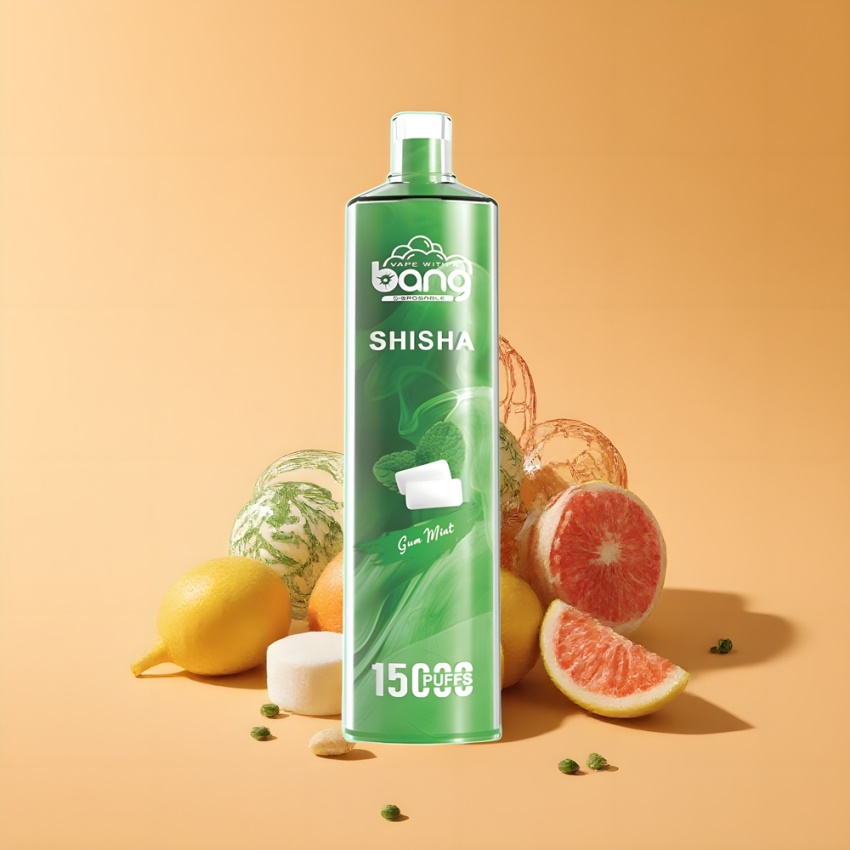 Bang Shisha 15000 Puffs Eldobható Vape Rágógumi Menta magyar nagykereskedés 23ml