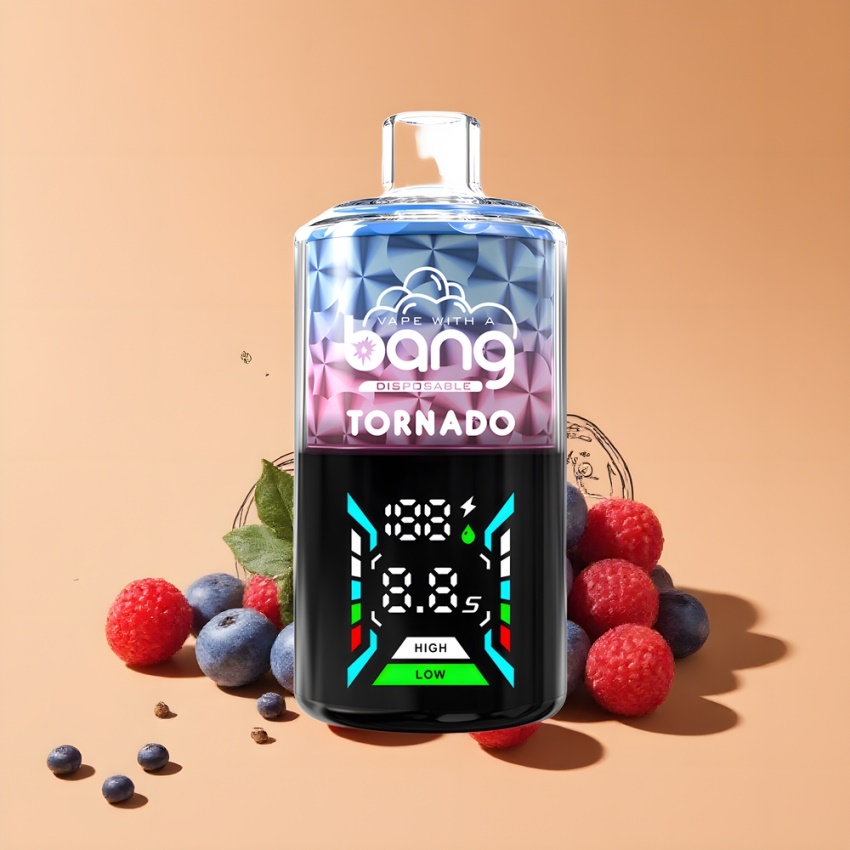 Bang Tornado 40000 Puffs Disposable Vape Áfonya Málna 850mAh magyar nagykereskedés