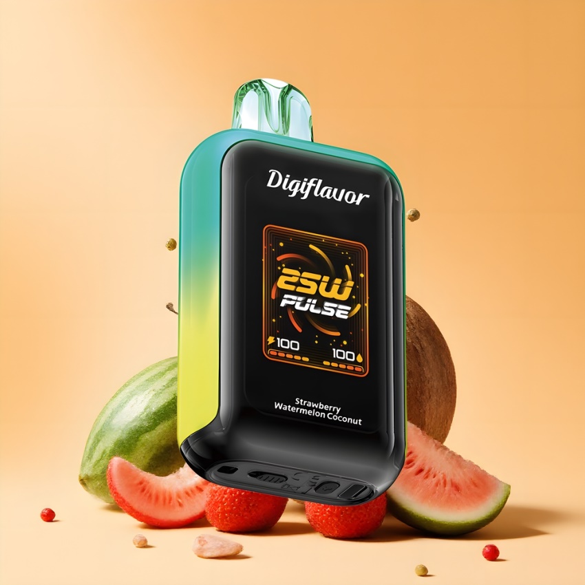 Digiflavor SKY 25K Puffs magyar nagykereskedés Eper-Görénydinnye-Kókusz Dual Mesh Coil
