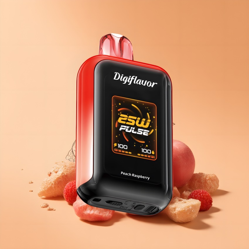 Digiflavor SKY 25K Puffs magyar nagykereskedés Őszibarack-Málna Dual Mesh Coil