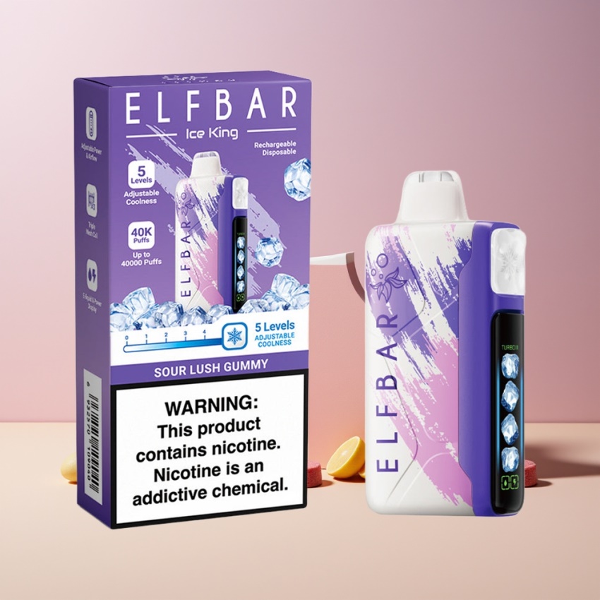 Elf Bar Ice King 40000 Puff magyar nagykereskedés Sós Lédús Gumicukor 850mAh