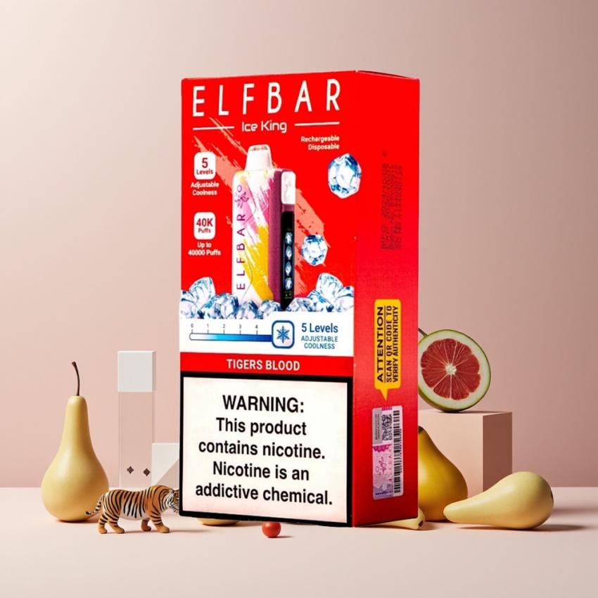 Elf Bar Ice King 40000 Puff magyar nagykereskedés Tigrisvér 20ml LCD