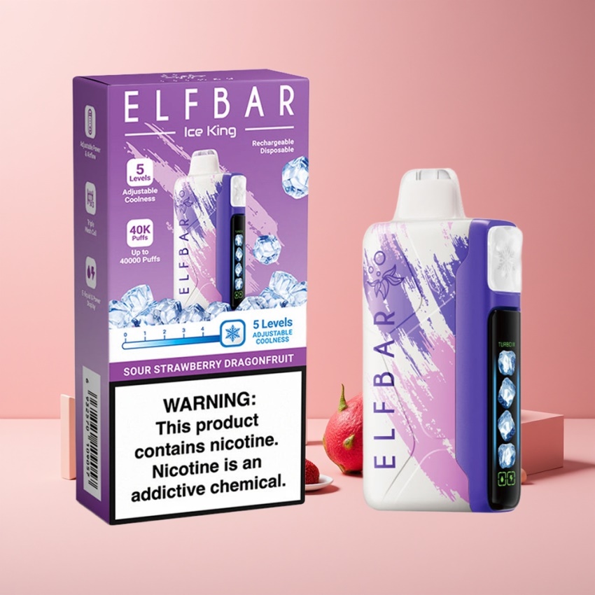 Elf Bar Ice King 40000 Puffs magyar nagykereskedés 5% Nikotin Sós Eper Pítaya