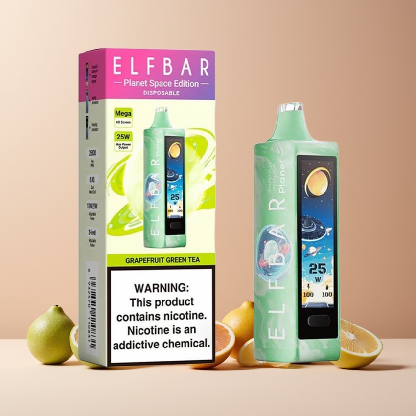 Elf Bar Planet 25000 Puff Magyar Nagykereskedés 18ml Grépfrút Zöld Tea Mesh