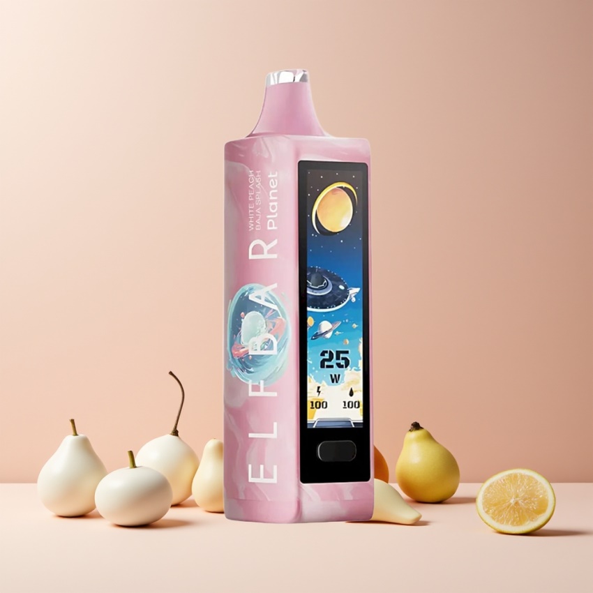Elf Bar Planet 25000 Puffs Mesh magyar nagykereskedés Fehér Őszibarack Baja Splash