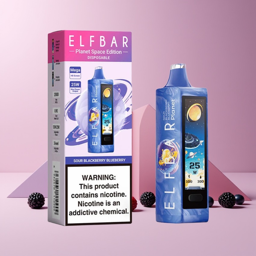 Elf Bar Planet 25000 Puffs Mesh magyar nagykereskedés Savanyú Feketeáfonya Áfonya