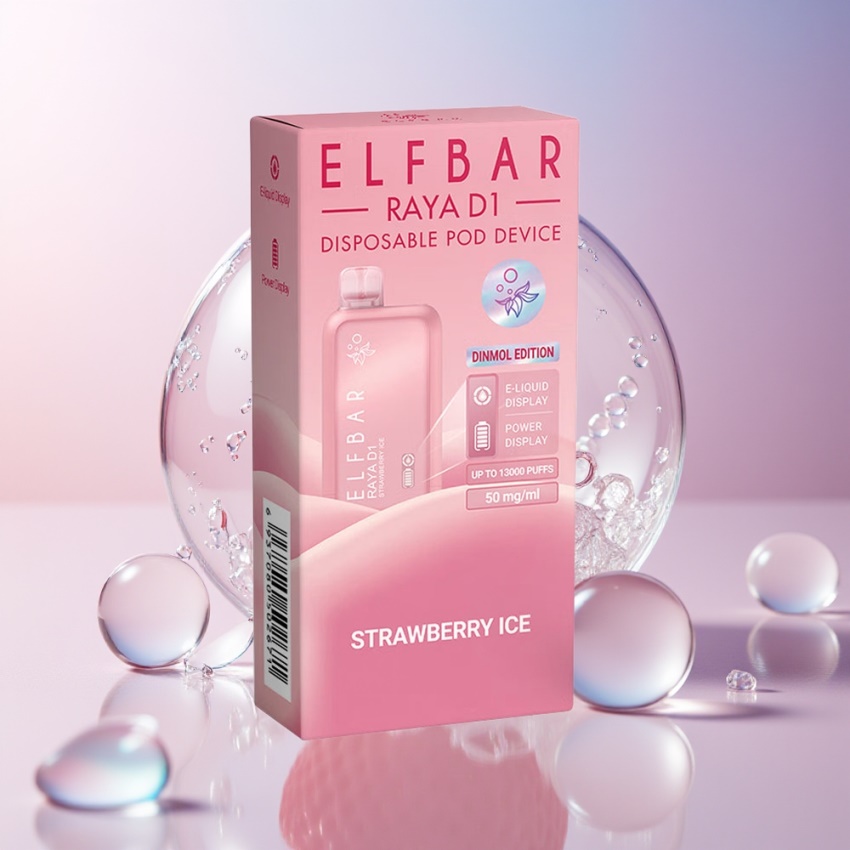 Elf Bar Raya D1 13000 Puff magyar nagykereskedés Eperjég 18ml