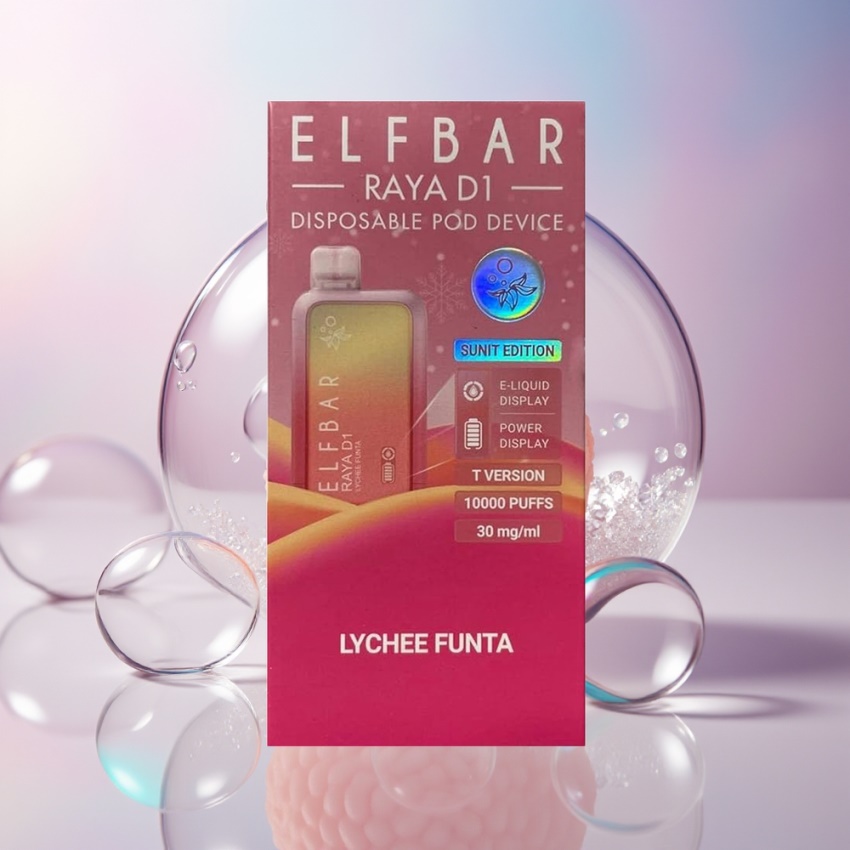 Elf Bar Raya D1 13000 Puff magyar nagykereskedés Litcsi Ízű Eldobható E-cigaretta