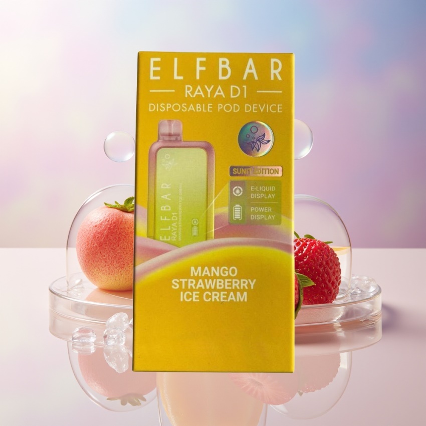 Elf Bar Raya D1 13000 Puff magyar nagykereskedés Mangó Eper Jégkrém
