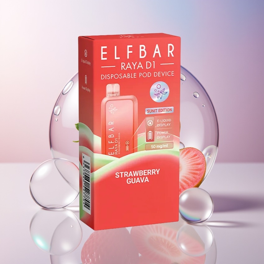 Elf Bar Raya D1 13000 Puff magyar nagykereskedés e-likvid 18ml eper-guava