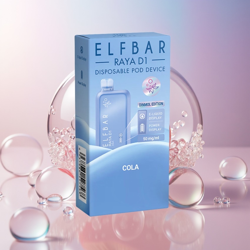 Elf Bar Raya D1 13000 Puffs Eldobható E-pipa Kóla, magyar nagykereskedés, 18ml