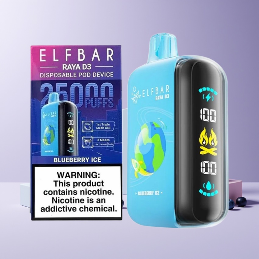 ELF BAR RAYA D3 25000 Puff magyar nagykereskedés Kékáfonya Jég