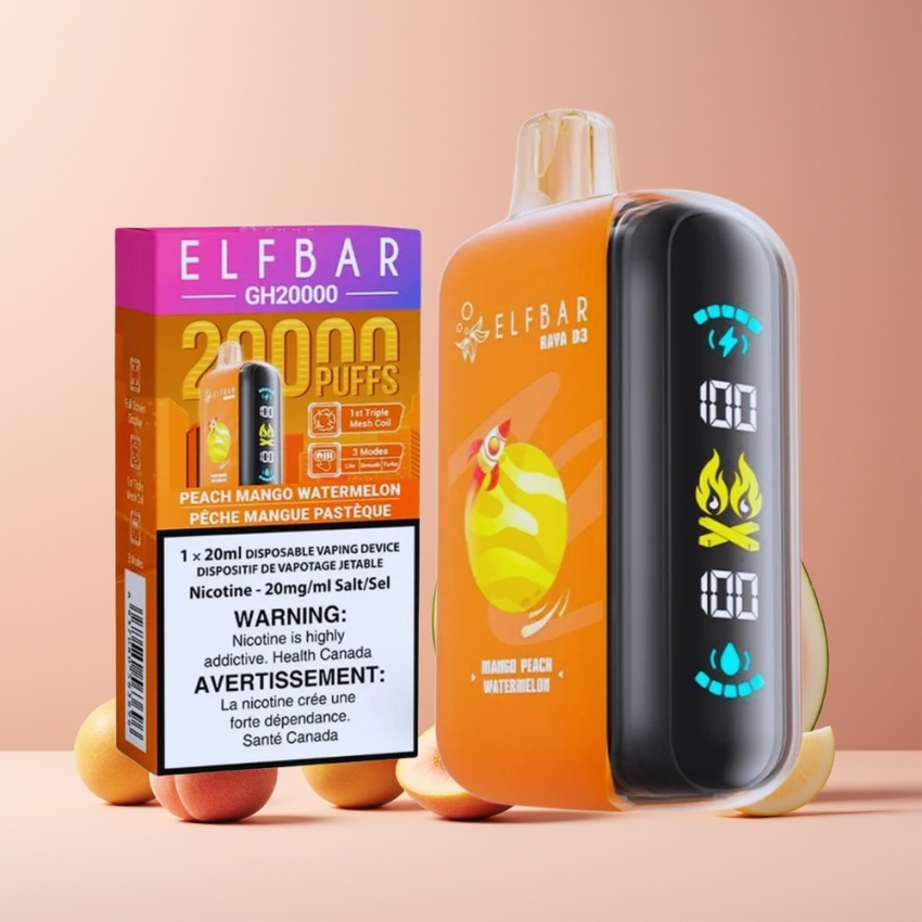 ELF BAR RAYA D3 25000 Puffs Mango-barack-görögdinnye 23ml magyar nagykereskedés