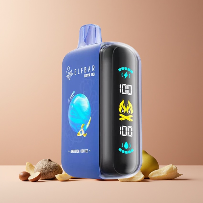 ELF BAR RAYA D3 25000 Puffs magyar nagykereskedés Arabkávé, 23ml, Type-C