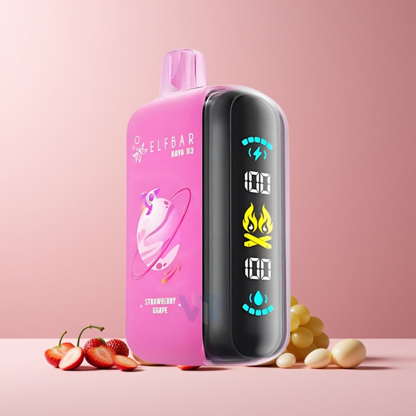 ELF BAR RAYA D3 25000 Puffs magyar nagykereskedés Eper Szőlő 23ml Type-C