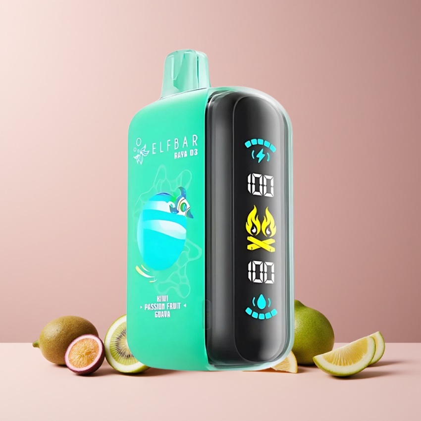 ELF BAR RAYA D3 25000 Puffs magyar nagykereskedés Kiwi Sárgadinnye Guava 23ml