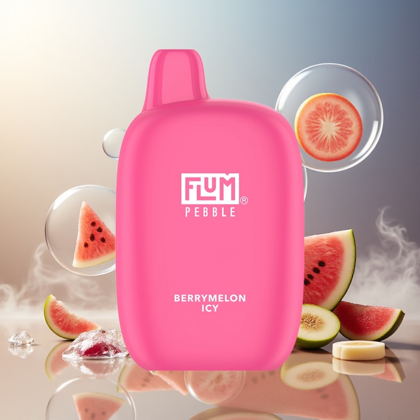 FLUM Pebble 6000 magyar nagykereskedés 10ml MálnaDinnye Jéges