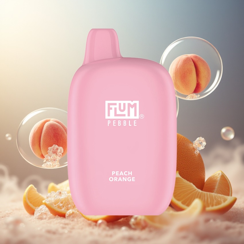 FLUM Pebble 6000 magyar nagykereskedés 10ml Őszibarack-Narancs