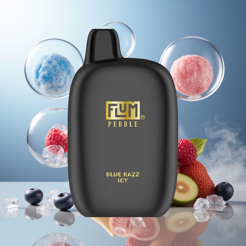 FLUM Pebble 6000 magyar nagykereskedés Kék Málna Jéges (10ml, 5% Nikotin)