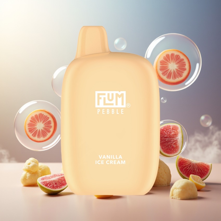 FLUM Pebble 6000 magyar nagykereskedés Vanília Fagylalt Mesh Coil