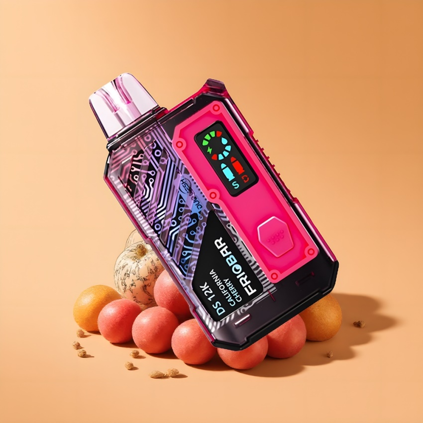 FRIOBAR DS 12K Eldobható E-cigaretta Kalifornia Cseresznye (10mL) magyar nagykereskedés