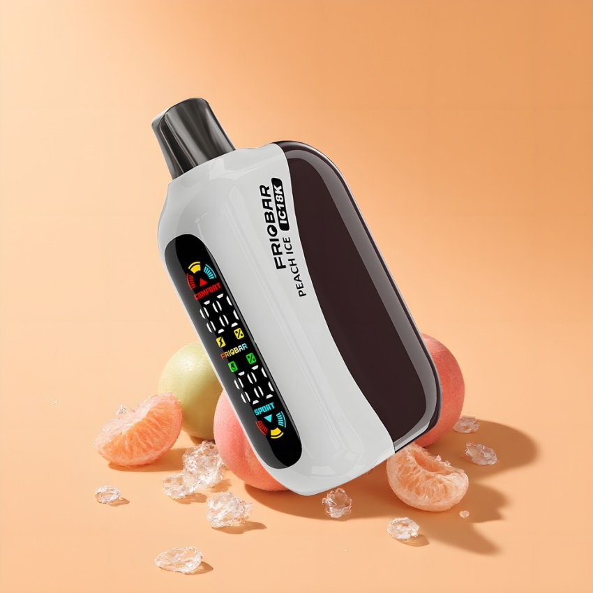 FRIOBAR IC18K 18000 Eldobható E-peach jég magyar nagykereskedés USB-C
