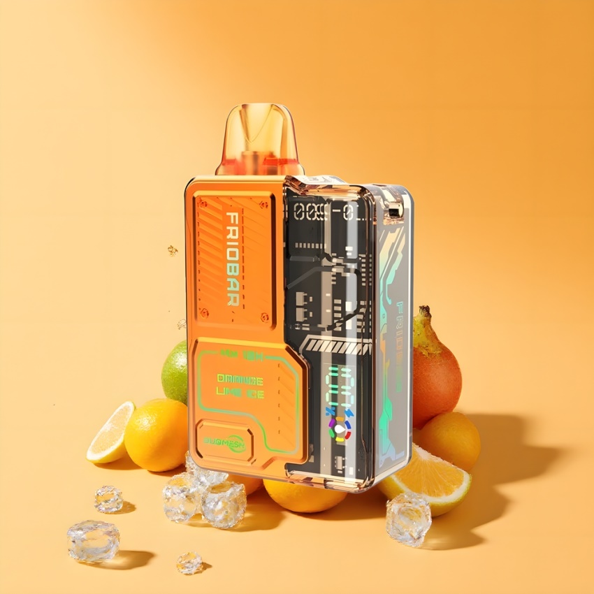FRIOBAR MX 10K E-Liquid Display Narancs Menta Jég magyar nagykereskedés