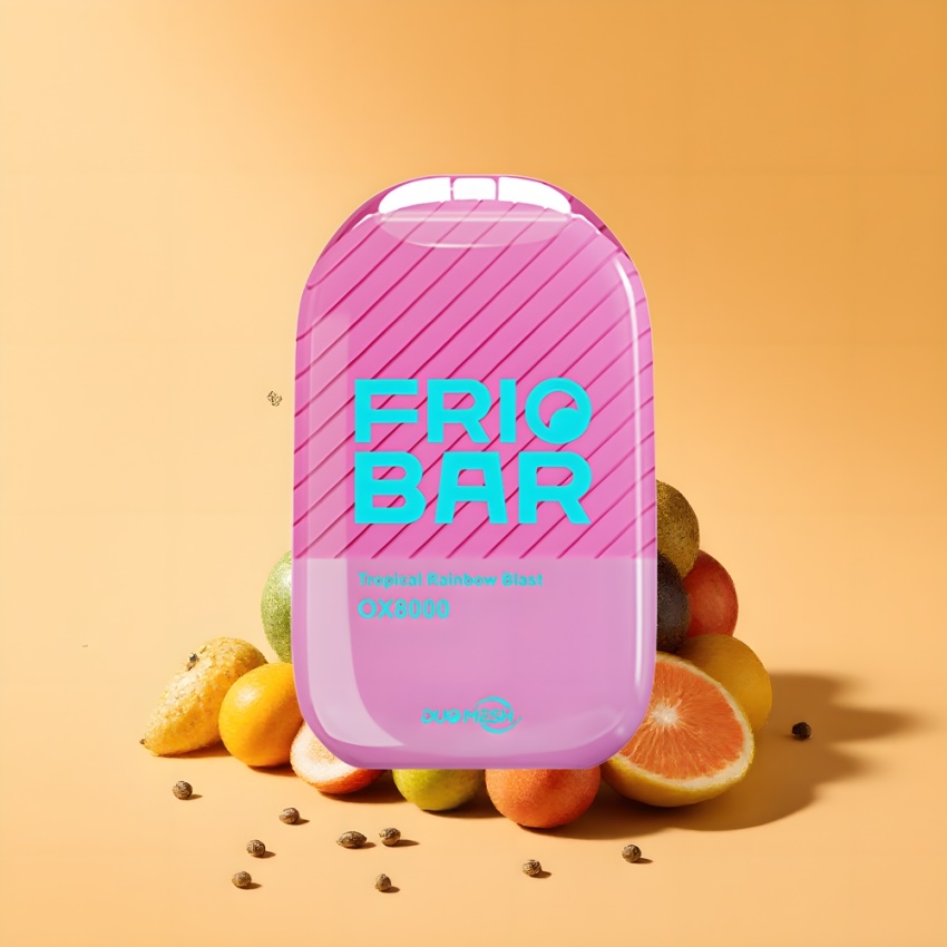 FRIOBAR OX8000 Eldobható E-liquide Tropikus Szivárvány magyar nagykereskedés